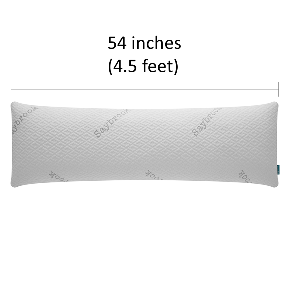 The Saybrook Body Pillow Measures 4.5 Feet in Length